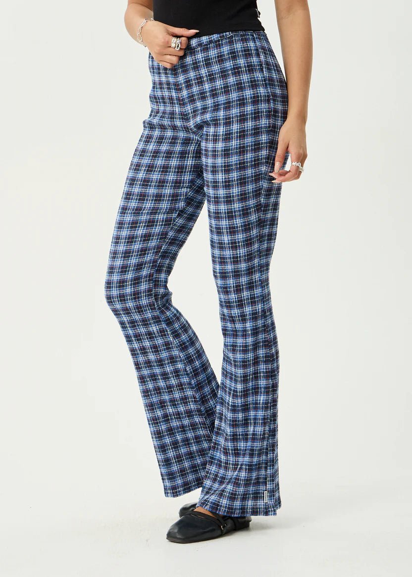 Mountains Seersucker Flare Pant - Margaret River Hemp Co