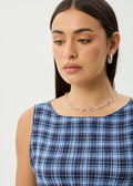 Mountains - Seersucker - Sleeveless Top - Margaret River Hemp Co