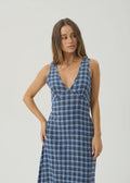 Mountains Tully - Seersucker - Maxi Dress - Margaret River Hemp Co