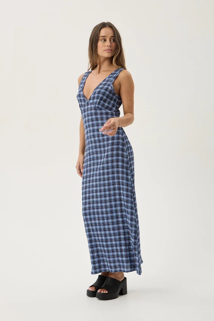 Mountains Tully - Seersucker - Maxi Dress - Margaret River Hemp Co
