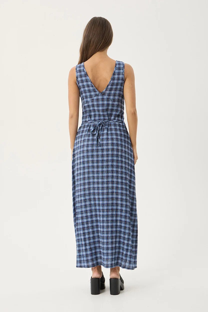 Mountains Tully - Seersucker - Maxi Dress - Margaret River Hemp Co