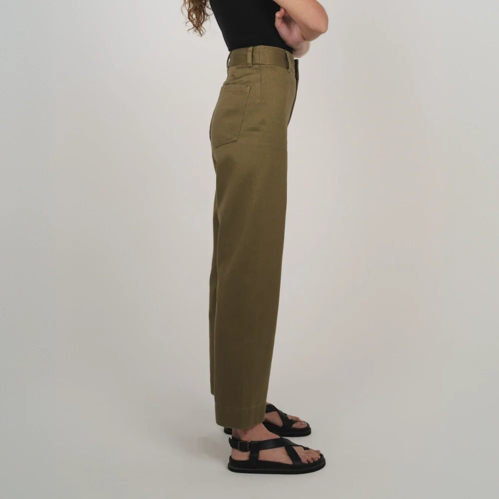 Newport Hemp Pants - Olive - Margaret River Hemp Co