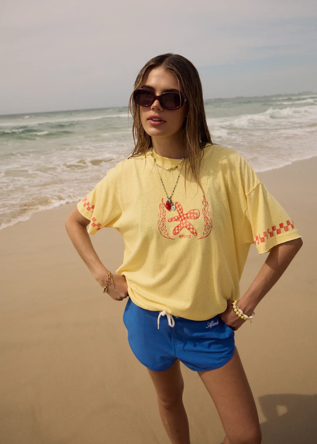 Oversized Tee - Lemon - Margaret River Hemp Co
