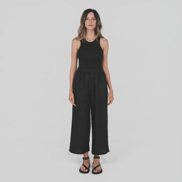 Pull On Pants - Black - Margaret River Hemp Co