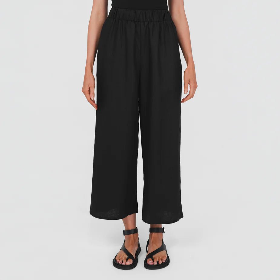 Pull On Pants - Black - Margaret River Hemp Co