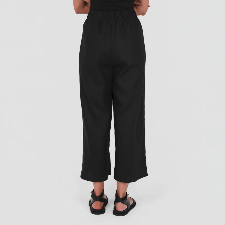Pull On Pants - Black - Margaret River Hemp Co