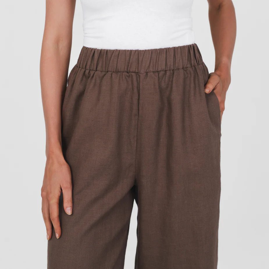Pull On Pants - Olive - Margaret River Hemp Co