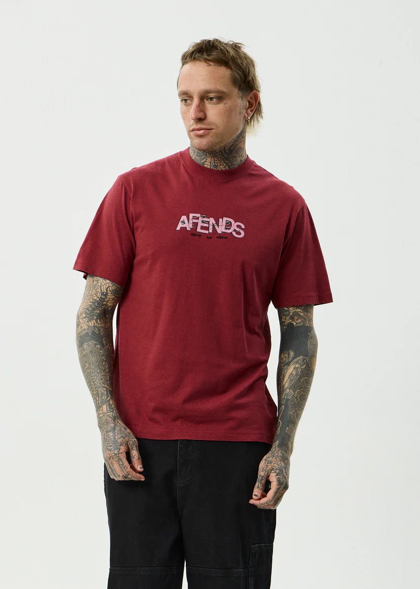 Retro Tee - Washed Burgundy - Margaret River Hemp Co