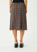 Reverie - Midi Skirt - Coffee Check - Margaret River Hemp Co