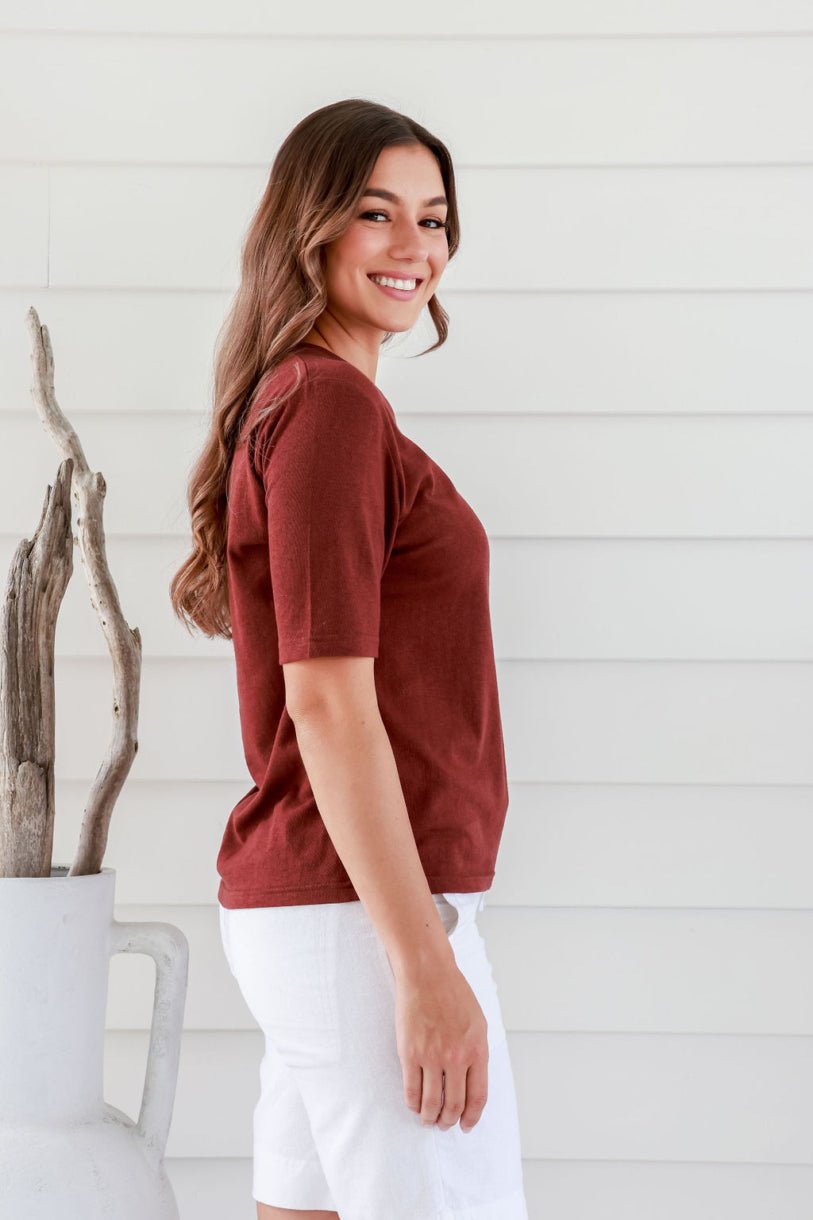 Roxy Half Sleeve T.Shirt - Margaret River Hemp Co