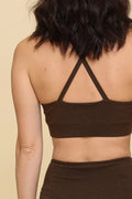 Sports Bra/Crossback - Truffle Brown - Margaret River Hemp Co