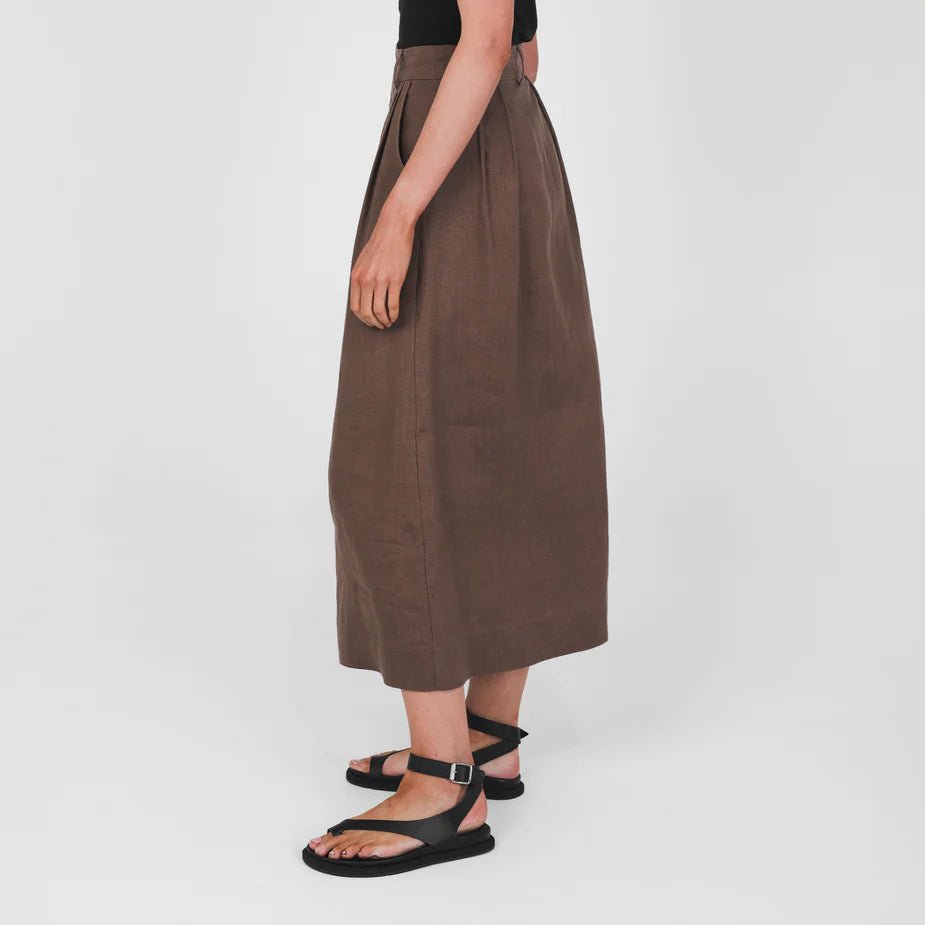 Tailored Midi Skirt - Margaret River Hemp Co