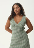 Tully Seersucker - Deep Green Check - Margaret River Hemp Co