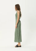 Tully Seersucker - Deep Green Check - Margaret River Hemp Co