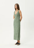 Tully Seersucker - Deep Green Check - Margaret River Hemp Co