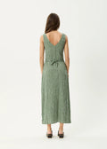 Tully Seersucker - Deep Green Check - Margaret River Hemp Co
