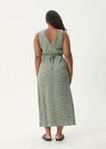 Tully Seersucker - Deep Green Check - Margaret River Hemp Co