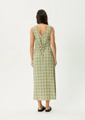 Tully Seersucker Maxi Dress - Position Green Check - Margaret River Hemp Co