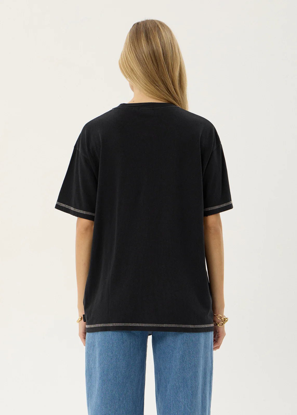 Unchained-Oversized Tee-Black - Margaret River Hemp Co