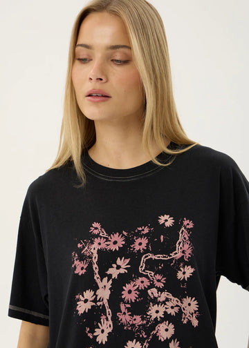 Unchained-Oversized Tee-Black - Margaret River Hemp Co