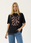 Unchained-Oversized Tee-Black - Margaret River Hemp Co