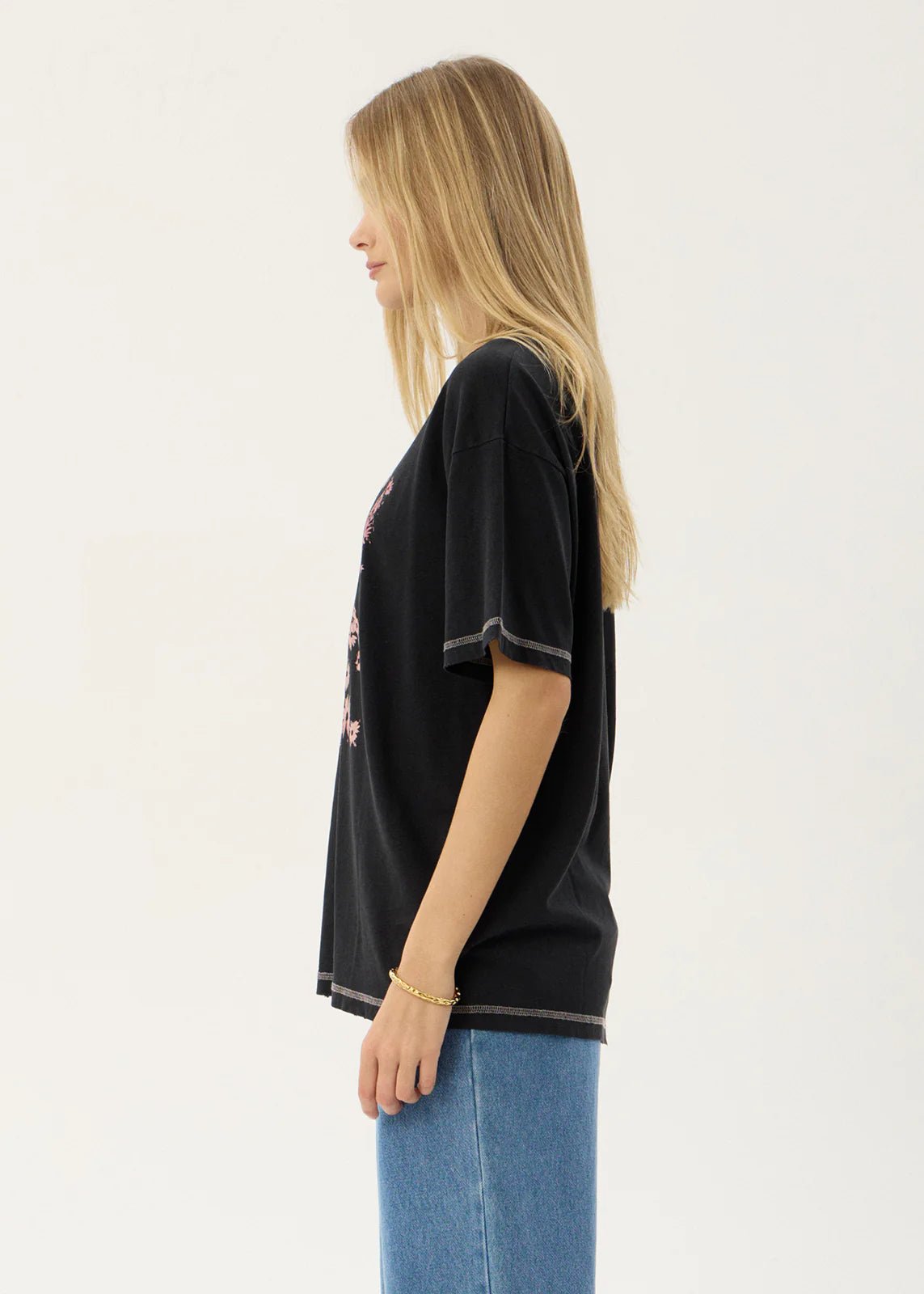 Unchained-Oversized Tee-Black - Margaret River Hemp Co