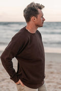 Unisex Crew Jumper - Cacao - Margaret River Hemp Co