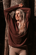Unisex Crew Jumper - Cacao - Margaret River Hemp Co