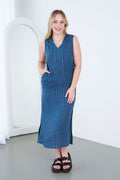 'V' Neck Dress - 100% Hemp - Margaret River Hemp Co