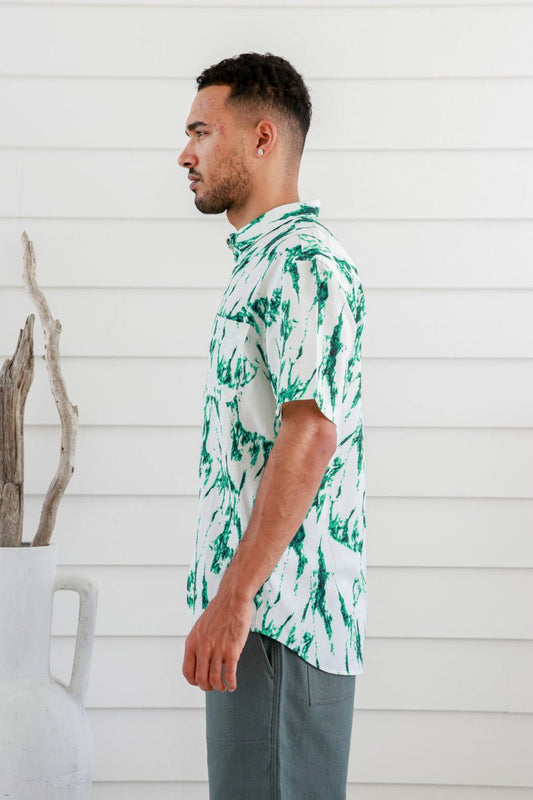 Hemp Clothing Australia - Men's Short Sleeve Newtown Shirt - Hemp