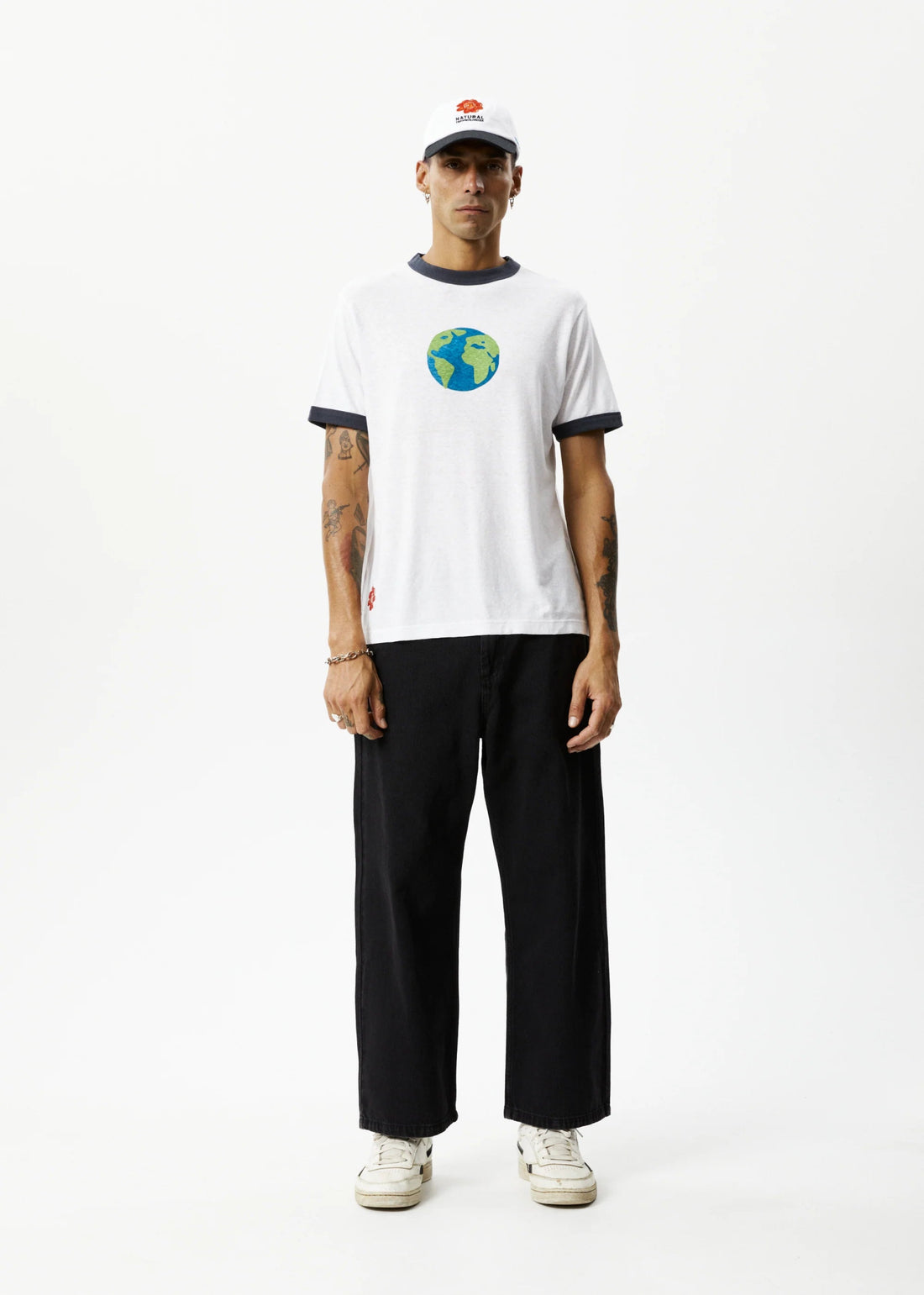 Afends - World Ringer Tee - White - Margaret River Hemp Co