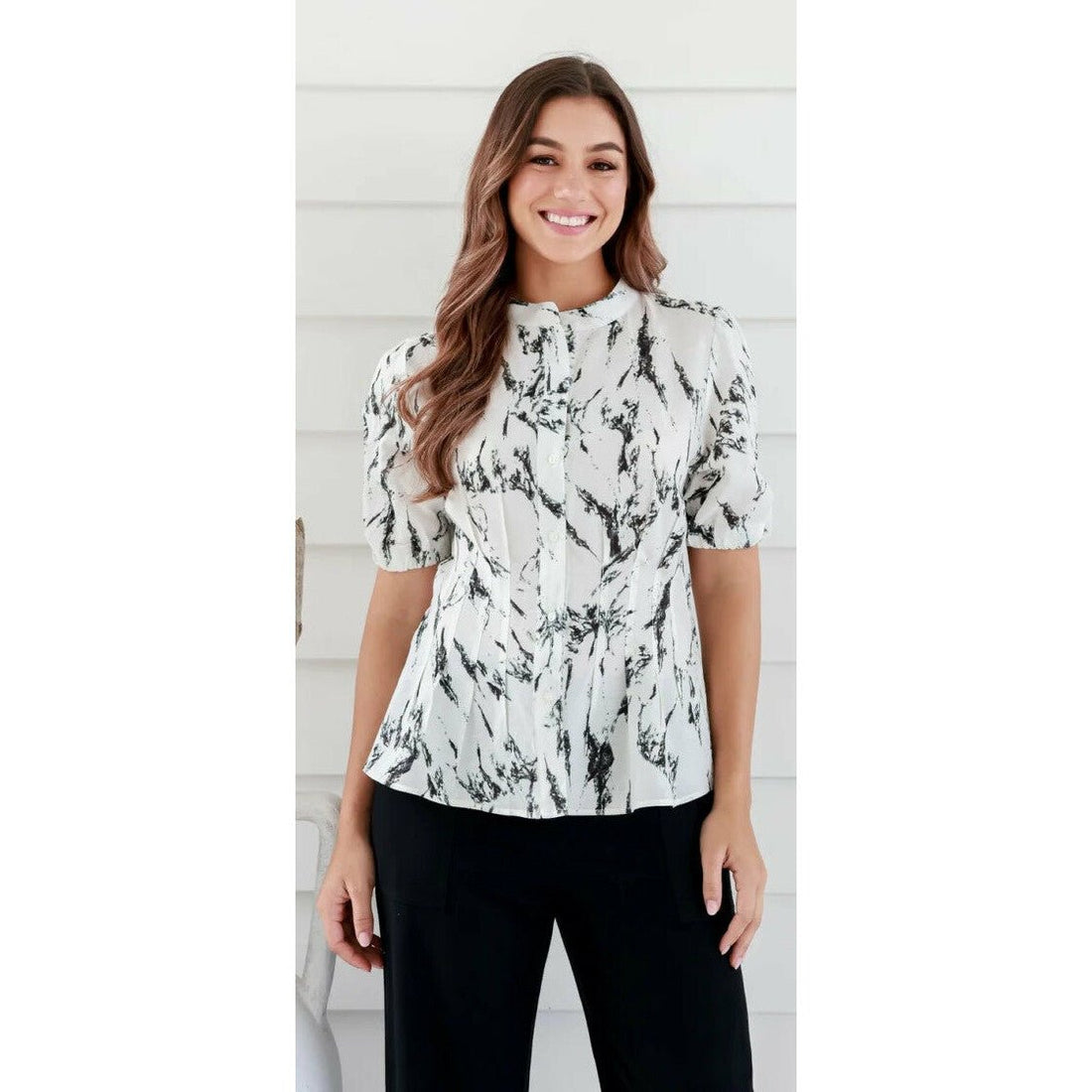 Chinese Collar Blouse - Margaret River Hemp Co