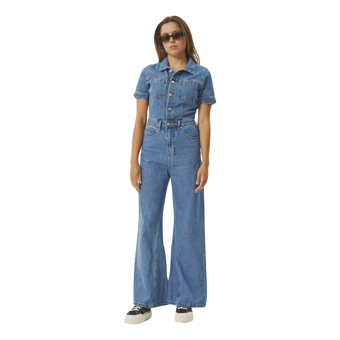 Hemp Denim Flared Jumpsuit - Margaret River Hemp Co