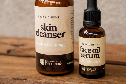 Hemp Face Cleanser & Face Oil Serum Bundle - Margaret River Hemp Co