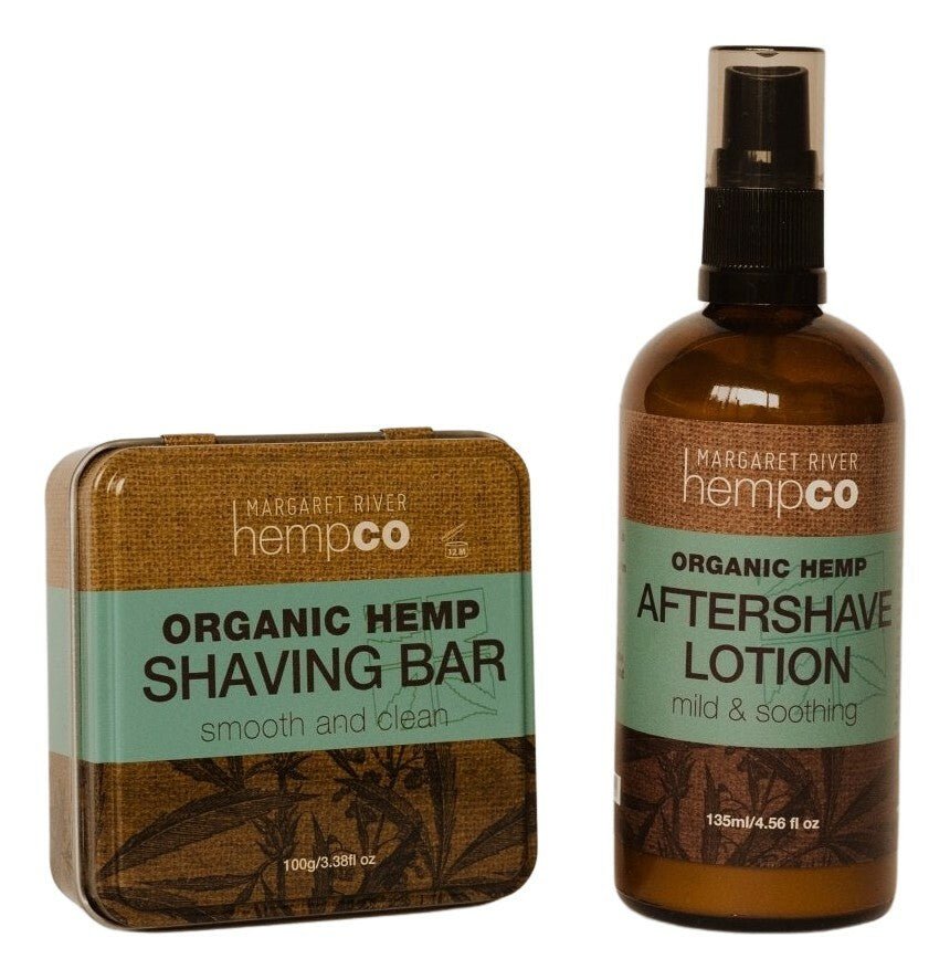 Hemp Shaving Bar & Aftershave Lotion Bundle - Margaret River Hemp Co