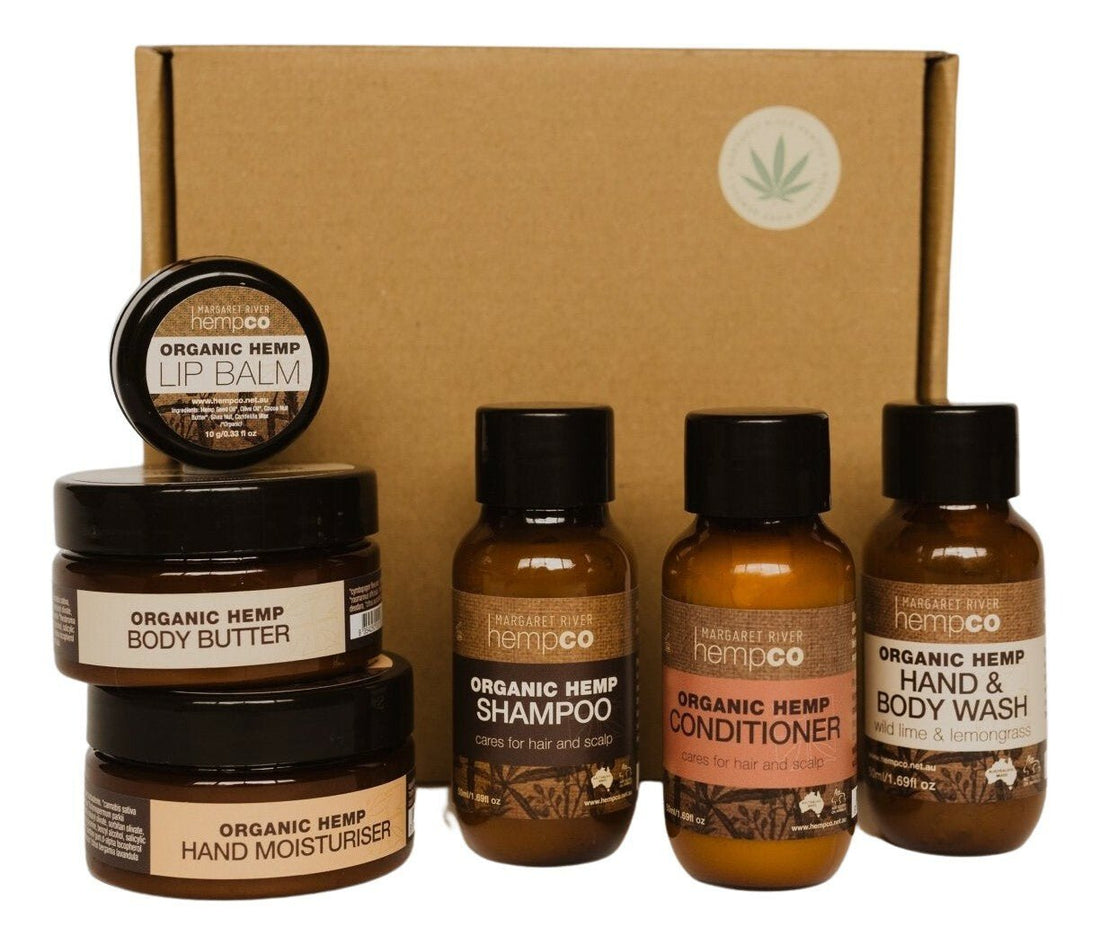 Hemp 'Travel Essentials' Gift Box - Margaret River Hemp Co