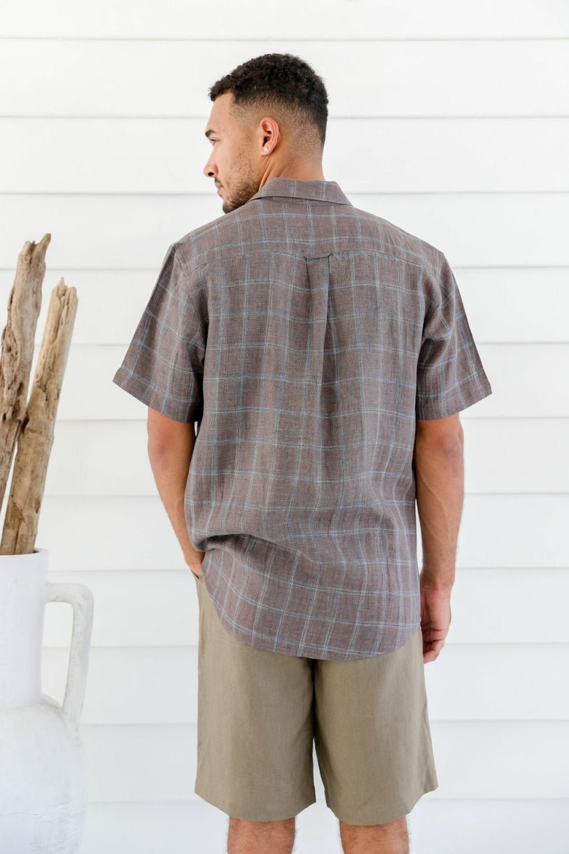 Men's 100% Hemp Check Shirt - Margaret River Hemp Co
