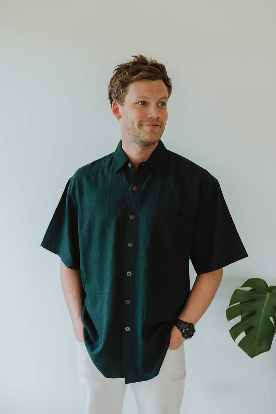 Men's Short Sleeve Hemp Rayon Shirt - Margaret River Hemp Co