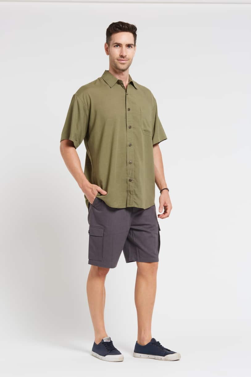 Men's Short Sleeve Hemp Rayon Shirt - Margaret River Hemp Co